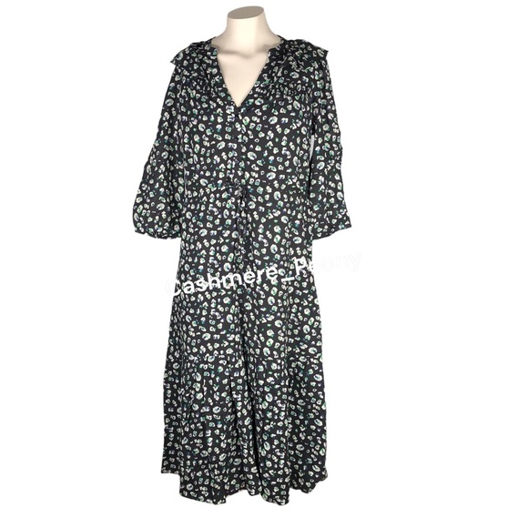 ba&sh Bowie Printed Midi Dress XS - Picture 2 of 12